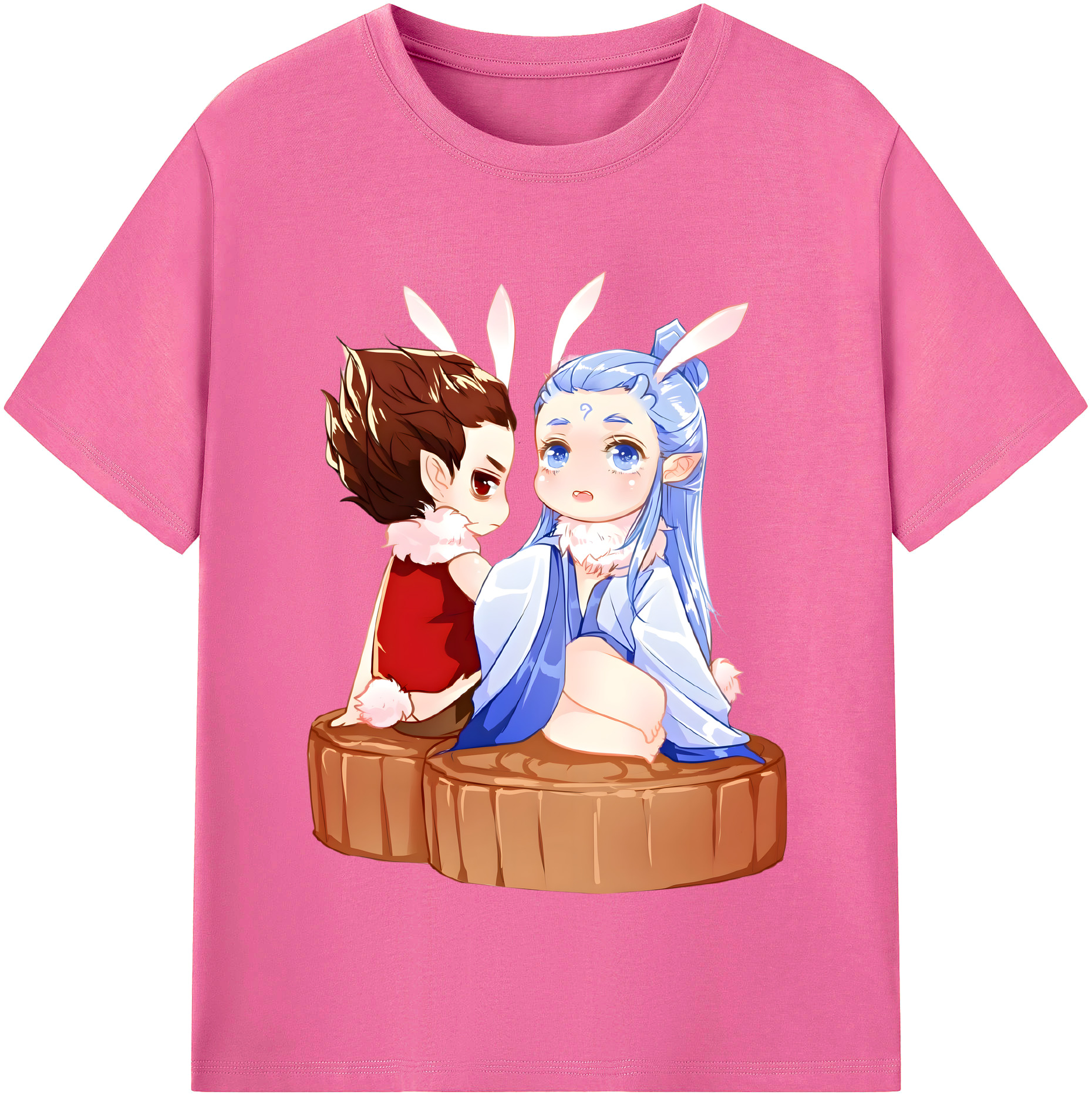 （画像用） Ne Zha 2 ナタ 魔童の大暴れ レディースカジュアルプリントTシャツ（綿100％）